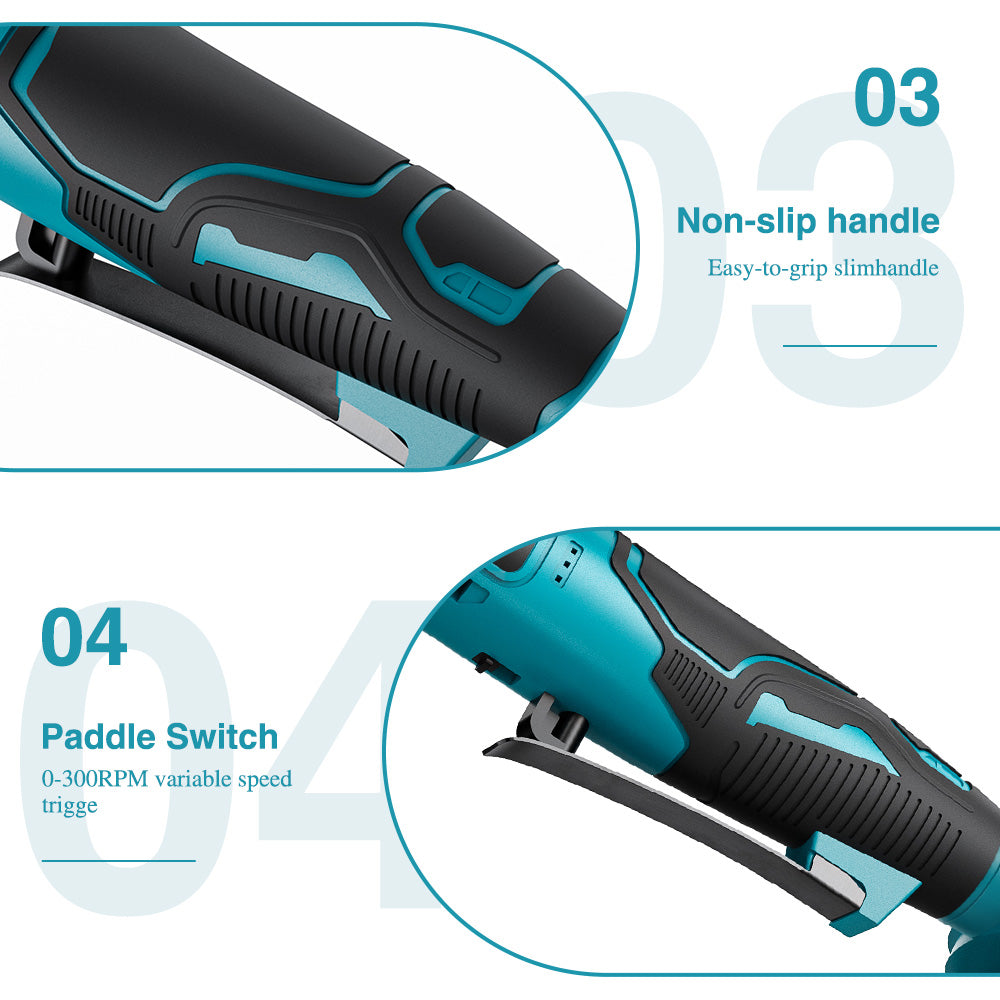 Upgraded 3/8'' Cordless Angle Wrench