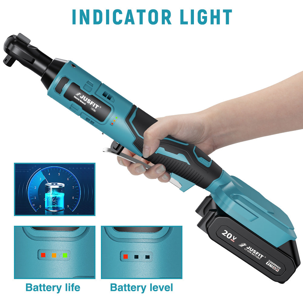 Upgraded 3/8'' Cordless Angle Wrench
